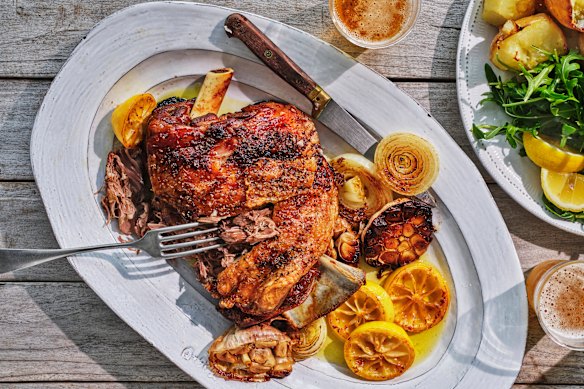 Adam Liaw's roast lamb shoulder makes a great Easter main.