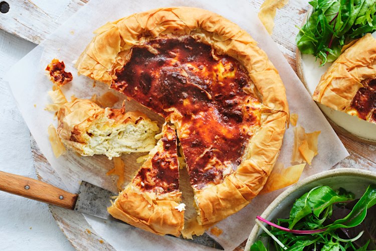 Julia Busuttil Nishimura's tiropita (Greek cheese pie).