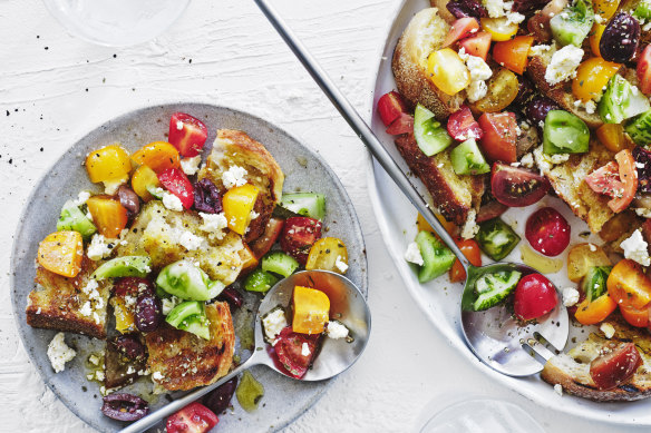 Summer tomato salad.