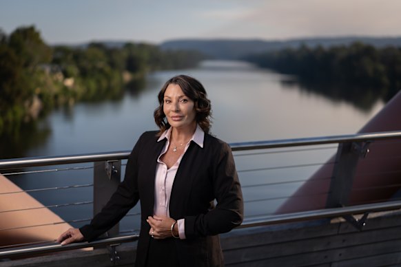 Lisa Perry Wildman, who is mulling a run for One Nation, in Penrith this week. 