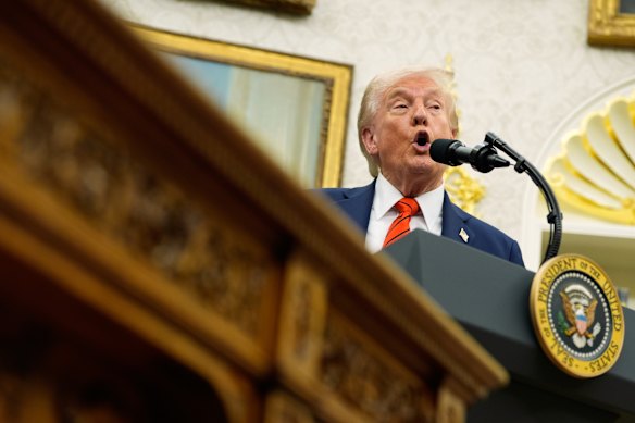 Donald Trump says the US could impose export controls on Boeing plane parts amid growing trade tensions with China.
