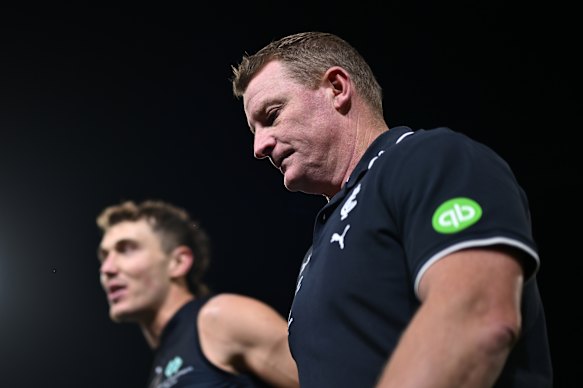 While not being happy with another loss, there was some cause for optimism on Friday night as Patrick Cripps’ and Michael Voss’ Blues fought back in the second half, not faded.