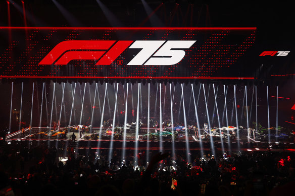 The F1 75 event was held in London ahead of the upcoming season.