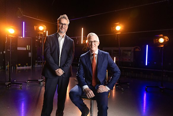 ABC News director Justin Stevens and journalist David Speers, who will host the new discussion show ABC National Forum.