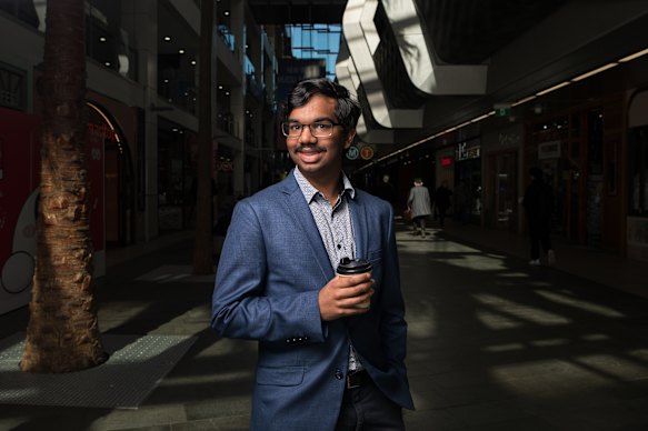 Sharath Mahendran, a student of engineering.  