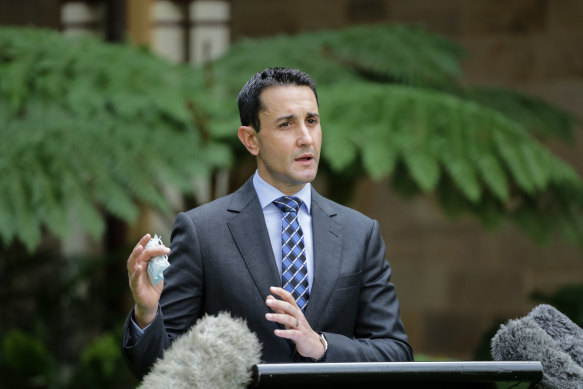 Le chef de l'opposition du Queensland, David Crisafulli.