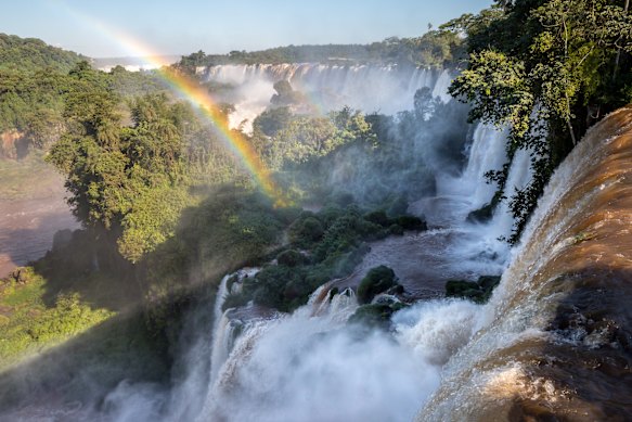 Visitor hotspot Iguazu Falls.