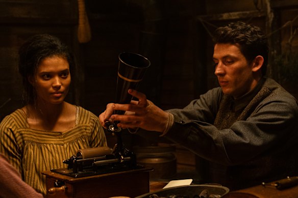 Briana Middleton and Josh O’Connor in The History of Sound.