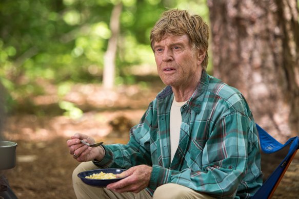 Robert Redford as Bryson in the 2015 film <i>A Walk in the Woods</i>.