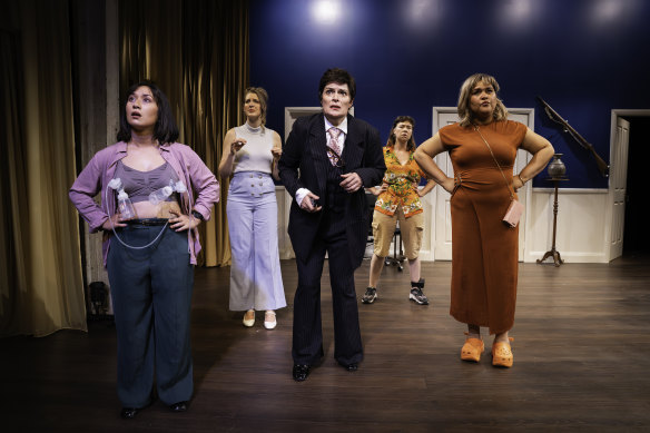 POTUS: Or, Behind Every Great Dumbass are Seven Women Trying to Keep Him Alive by Selina Fillinger at 45 downstairs is a fantastic farce.