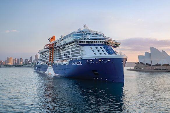 Celebrity Edge will homeport in Sydney over summer.