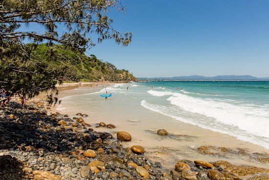 Wategos Beach in Byron Bay.