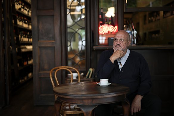 Con Christopoulos, owner of The European restaurant says the pandemic changed Melbourne’s CBD. “People aren’t coming back to the city to work. There are days when there’s just literally no one around.”
