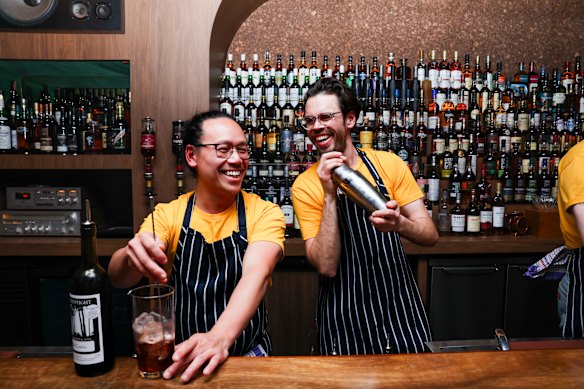 Silver’s Motel co-owners Michael Chiem (left) and Tynan Sidhu.