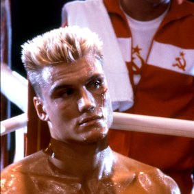 Dolph Lundgren in Rocky IV as Ivan Drago.