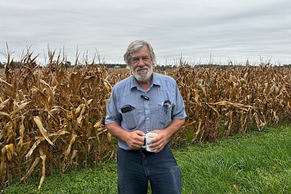 Christopher Gibbs, a farmer from Maplewood, Ohio, is also chair of the Shelby County Democrats.