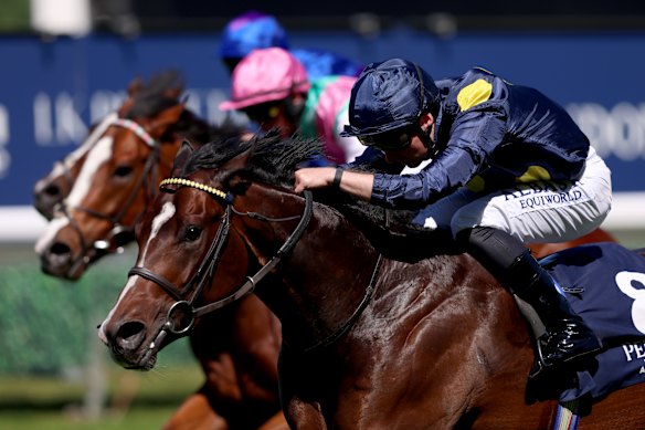 Adam Farragher rides Power Fizz to victory at Ascot on May 9 this year.