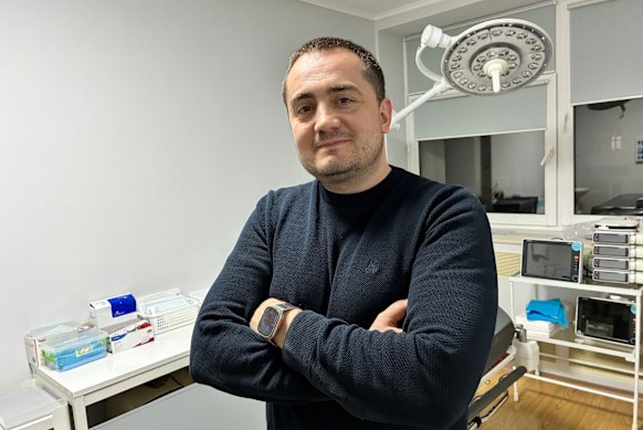 Paediatric neurosurgeon Mykhailo Lovha says his duty is to treat sick children regardless of the war raging in Ukraine’s east and overhead.