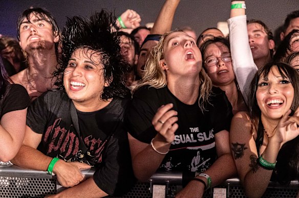 Turnstile fans feel the spirit.