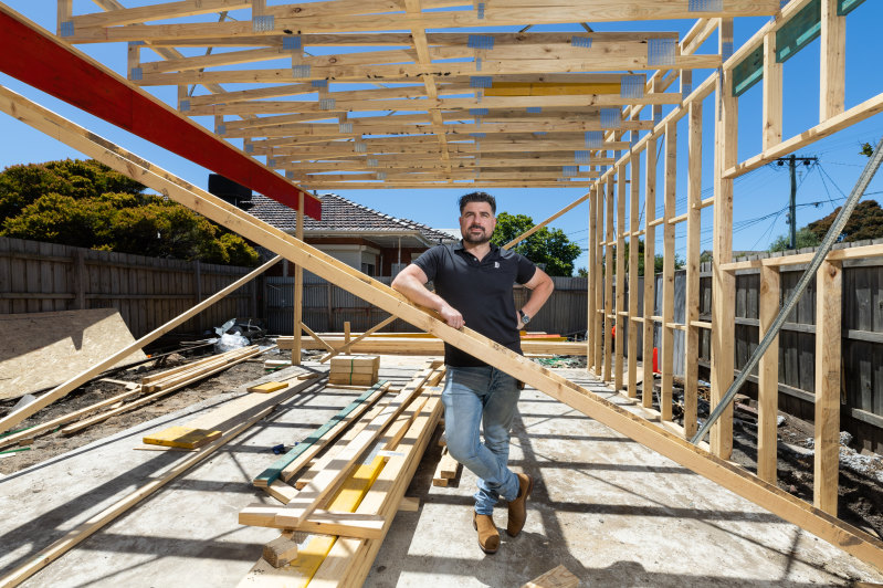 Melbourne builder Tristan Angelini, managing director at Hillbrook, warns of supply chain issues this year.
