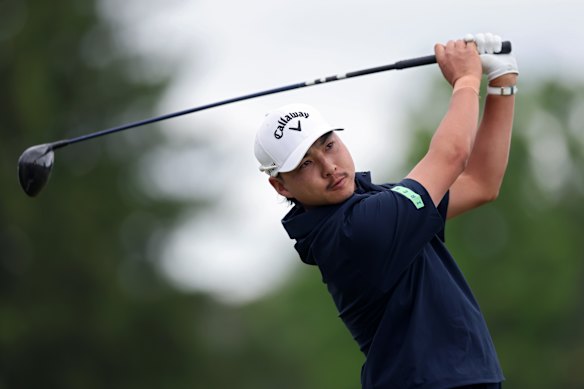 Min Woo Lee is just one shot off the lead after the second round of the PGA Championship.