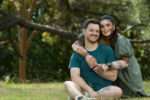 Ryan Smith and Onella Muralidharan. “In Ryan, I’ve found someone who doesn’t care about my weight or skin,” says Muralidharan.