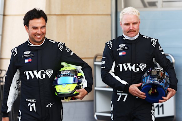 Sergio Perez and Valtteri Bottas are the drivers for the new Cadillac F1 team. 