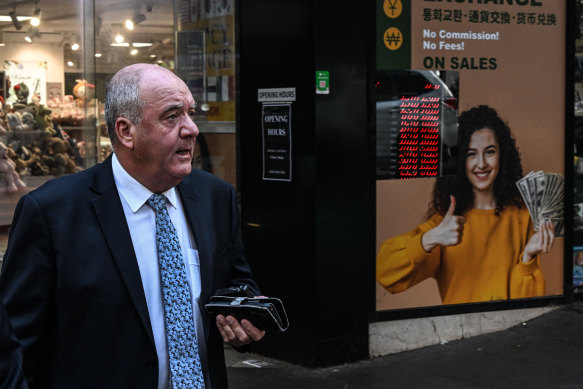 Daryl Maguire arrives to day three of his hearing on allegations he misled ICAC.