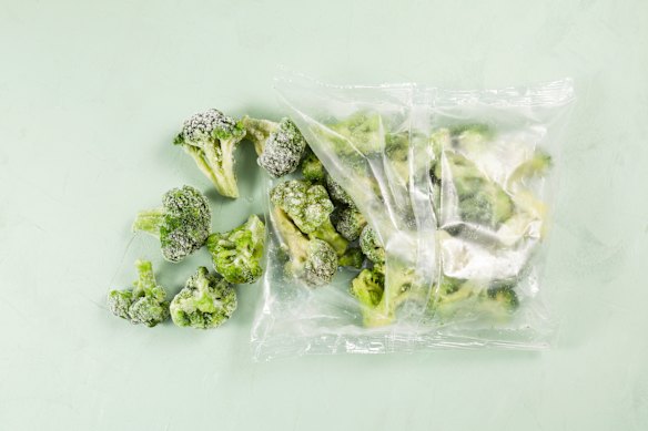 Frozen vegetables and fish offer convenience, as well as nutritional benefits. 