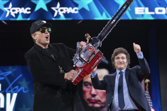 It was a different Elon Musk who brandished a chainsaw on stage at a pro-Trump conference a couple of months ago to dramatise his role as a government slasher.