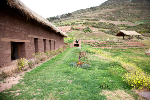 il Moray, the restaurant and research lab from Peruvian chef Virgilio Martinez of Central, overlooking the circular Inca terraces of Moray, Peru.