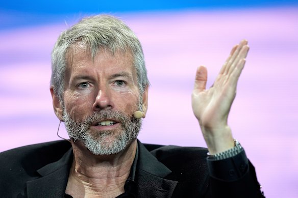 Shares of Michael Saylor’s Strategy suffered as the Bitcoin price dropped.