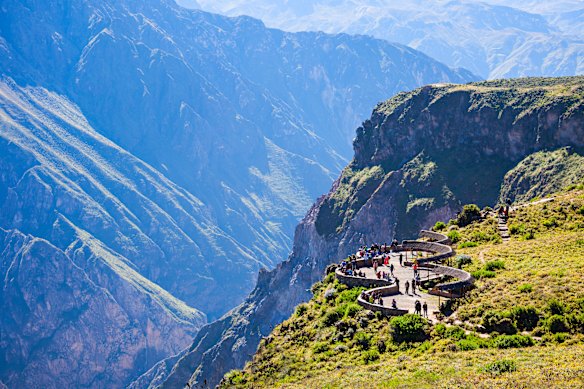 The Cruz Del Condor viewpoint, Colca Canyon.