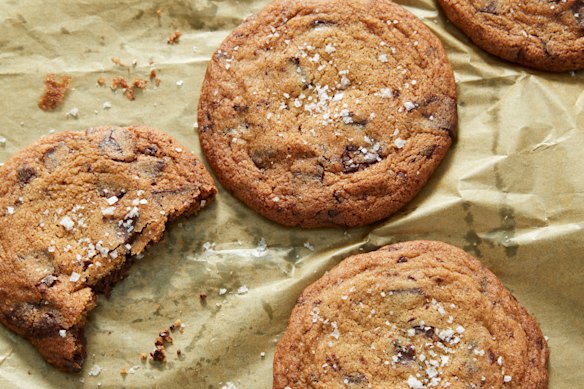 Choc brown butter cookies.