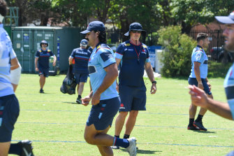 Darren Coleman at NSW training.