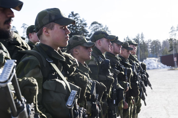 Sweden is partly reintroducing conscription due to a deteriorating security environment in Europe.
