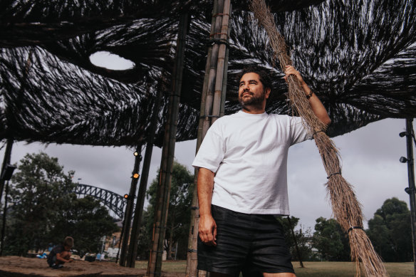 Jacob Nash, at Barangaroo in January, will present his final Blak Out program. 