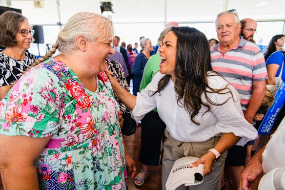 Perth woman Rosemary Ritorto was thrilled to meet Senator Jacinta Nampijinpa Price, whose performance on Saturday upstaged her boss and Anthony Albanese.
