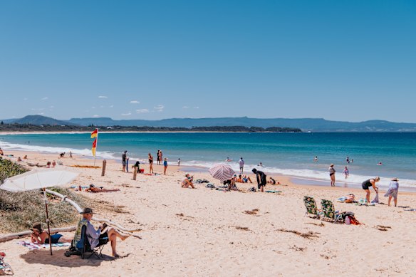 A sunny day at Culburra Beach, where the median house price is $970,000.