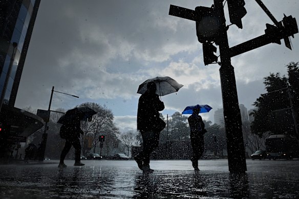 Heavy rainfall and hailstones could batter Sydney on Friday afternoon.