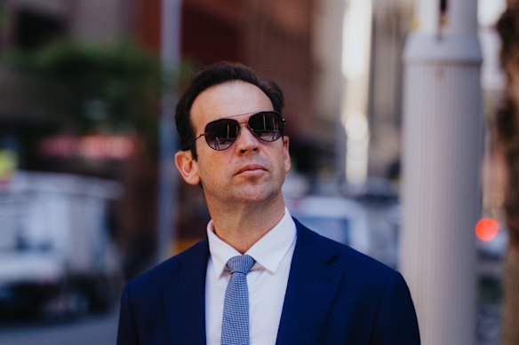 National Senator Matt Canavan arrives.