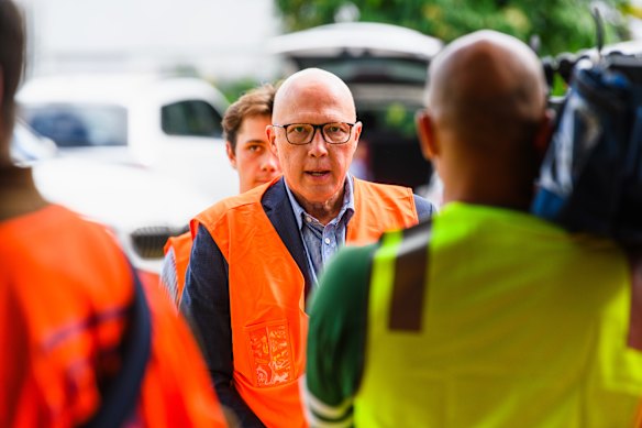 Opposition Leader Peter Dutton yesterday.