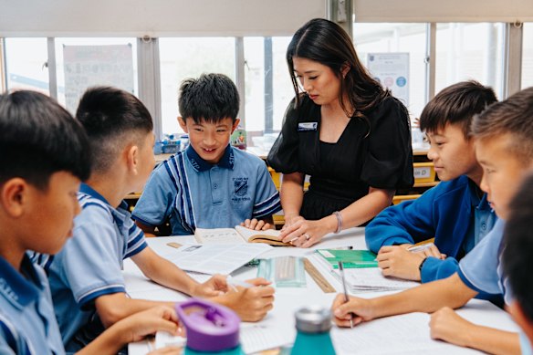 Assistant principal at St John’s Park Public School Helena Lee says teachers work together to improve lesson delivery.