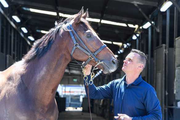 Joe Pride with Everest favourite Think About It.