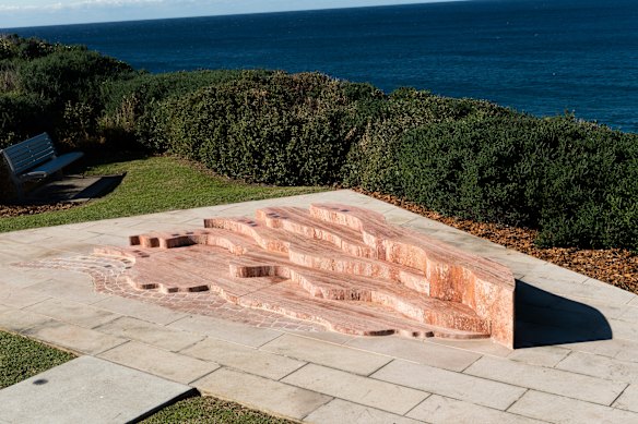The Rise memorial at Marks Park, Tamarama, dedicated to all the victims and survivors targeted during a spate of homophobic and transphobic violence from the 1970s to the 1990s in Sydney and NSW. 