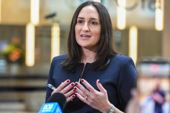 Tahli Blicblau after giving evidence to the commission on Monday. 
