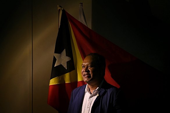 Dr Flavio Brandao Mendes de Araujo at his office in Dili, Timor-Leste.