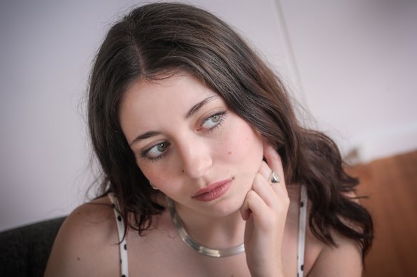 Iris Zavros Phillips, 18, will receive her VCE results today and has already secured an offer from College of the Arts Australia.