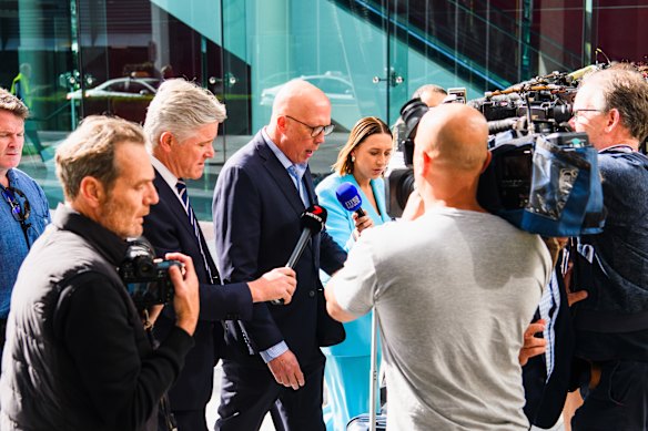 Peter Dutton last spoke publicly when he returned to Canberra days after the election to farewell staff and clear his office.