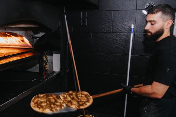 El Afraah Bakery in Greenacre specialises in manoush, a Middle Eastern flatbread often called “Lebanese pizza”. 